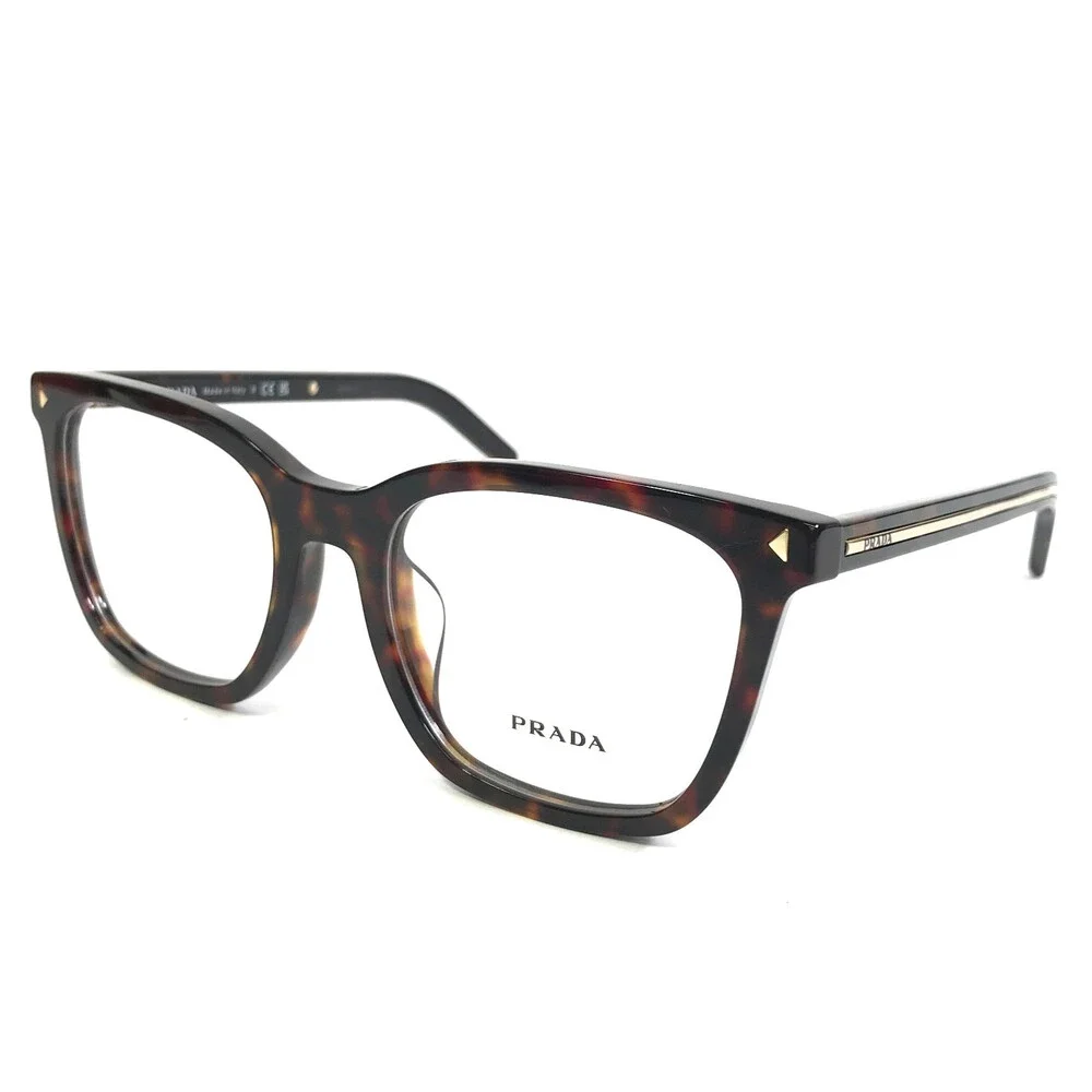 Prada Eyeglasses Frames VPRB11-F 17N-1O1 Root Tortoise Dark Asian Fit 53-19-145